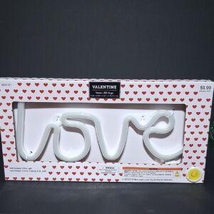 Valentine Neon LED Love Sign New Lights Up Pink